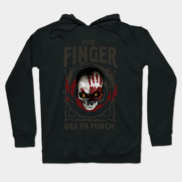 five finger death punch Hoodie by Collage Collective Berlin